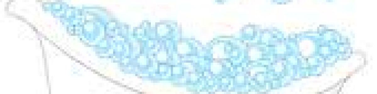 hand drawn image of a bath