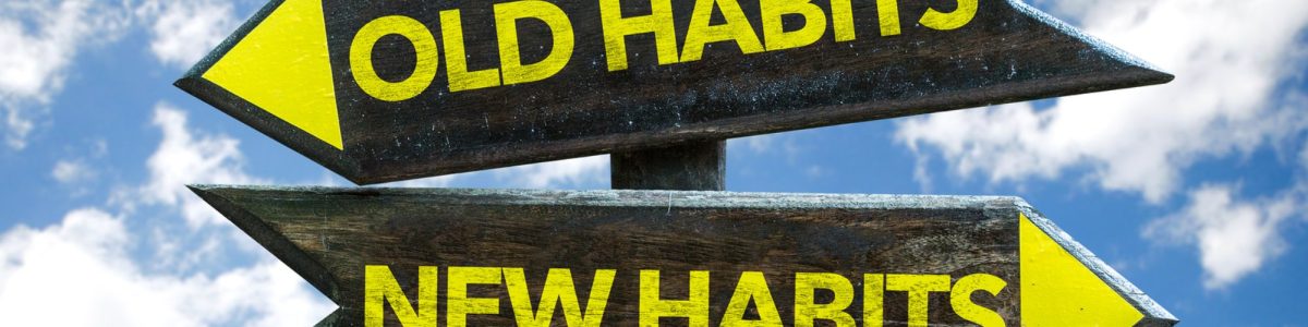 road signs with old and new habits