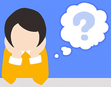 Cartoon woman thinking