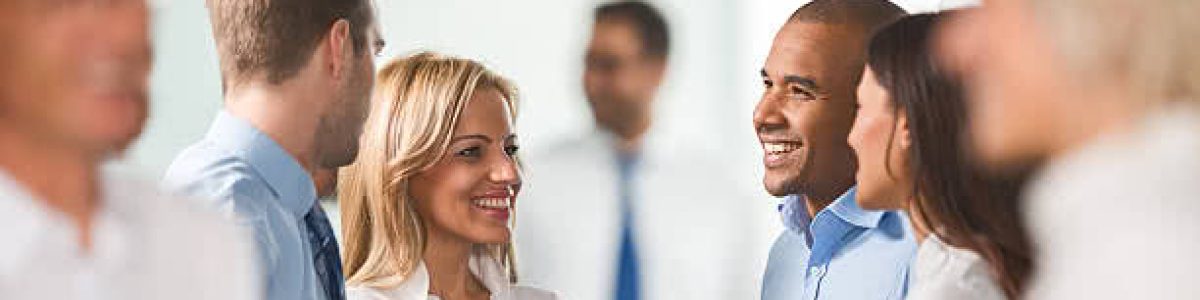 Group of adults talking