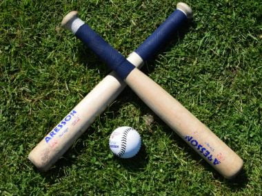 Image of rounder bats and a ball